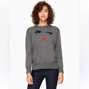 Kate Spade Broome Street Winking Eye Sweater XS